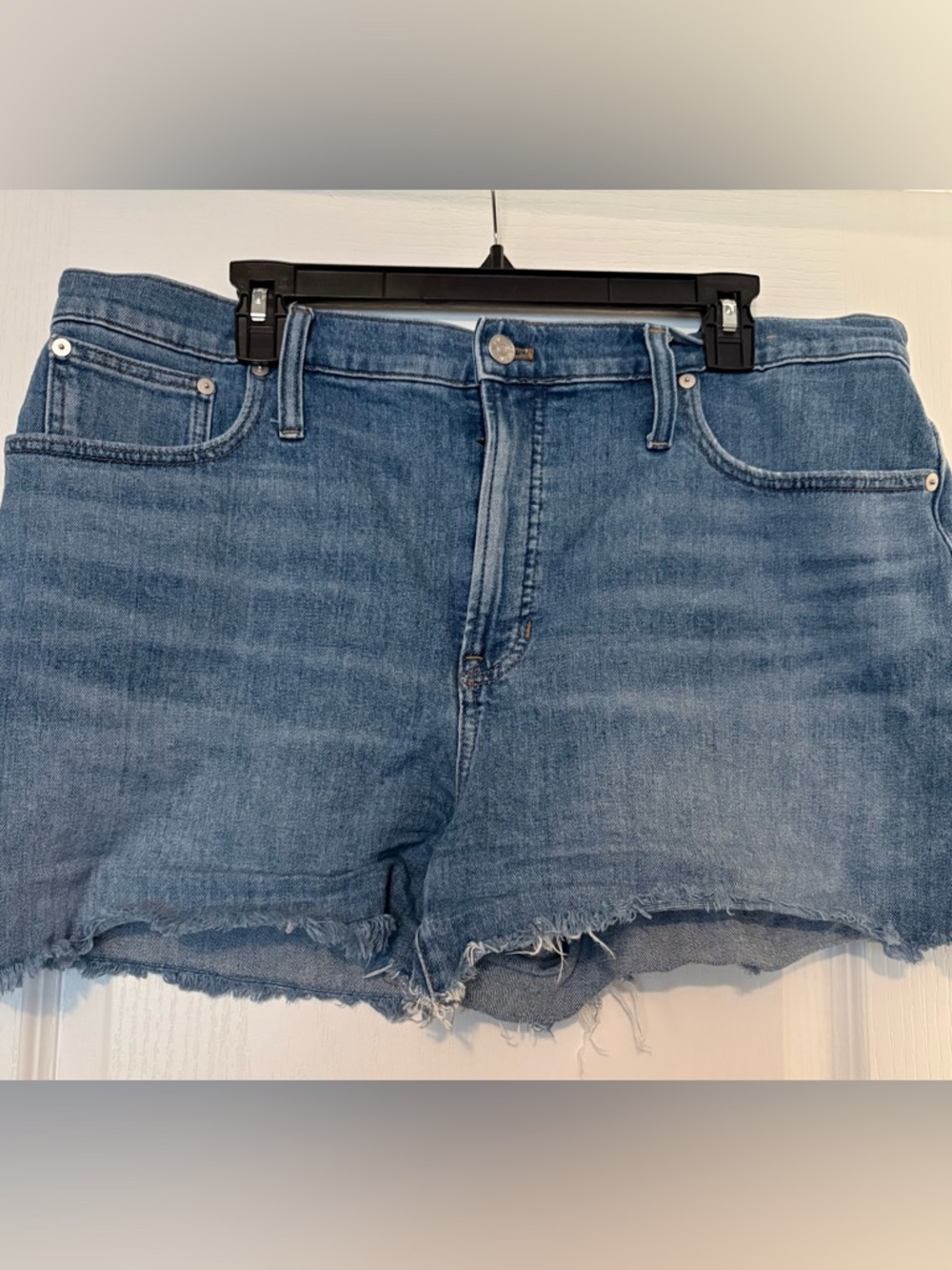 Madewell Light Wash Denim Cutoff Shorts